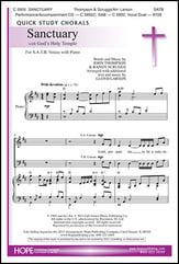 Sanctuary SATB choral sheet music cover